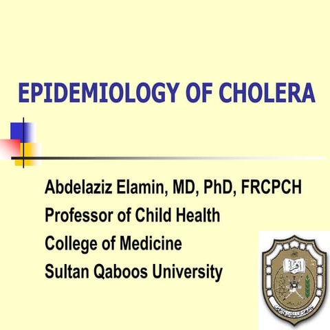 Cholera epidimologyy