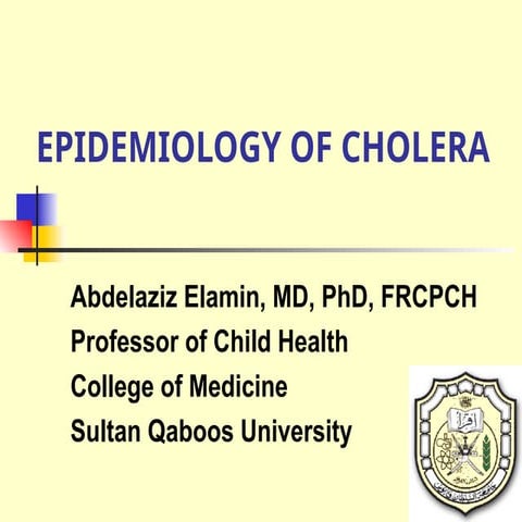 Epidemiology of Cholera in detail with diagrams
