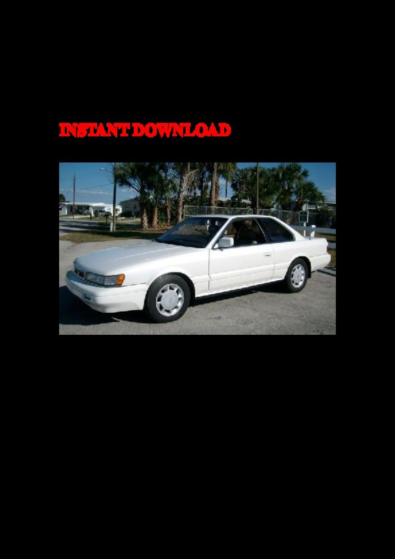 1991 infiniti m30 service repair factory manual instant download