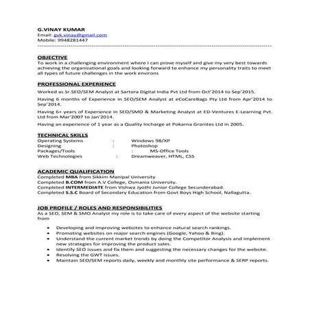 Vinay_Resume