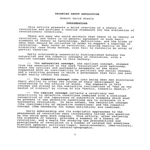 1992 thinking about revolution