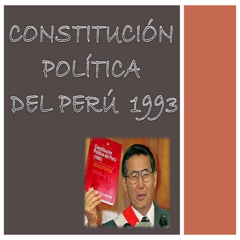 la historia de la constitución 1993