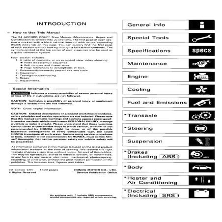 1994 Honda Accord Service Repair Manual.pdf
