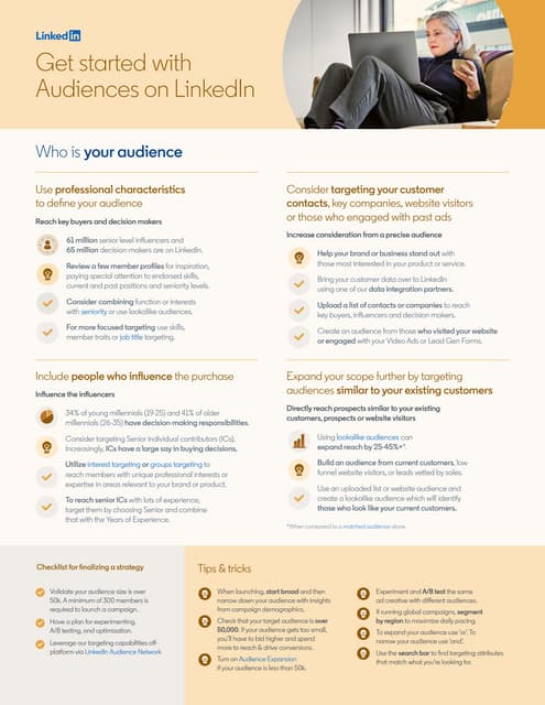 Get Started With Audiences on LinkedIn