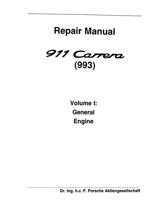 1997 Porsche 911 Carrera (993) Service Repair Manual.pdf