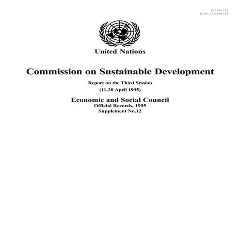 1997 5th Report - Commission on Sustainable Development (CSD) | PDF