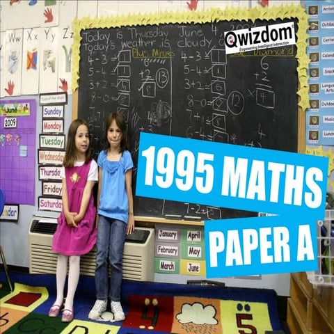 Interactive Voting  - 1995 mathematics paper a