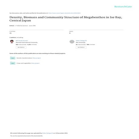 Diversity and abundance of Macrobenthos in a subtropical estuary ...