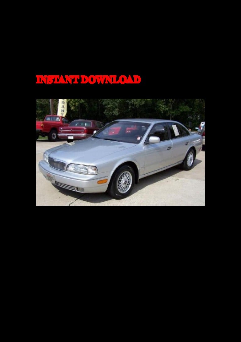 1996 infiniti q45 service repair factory manual instant download