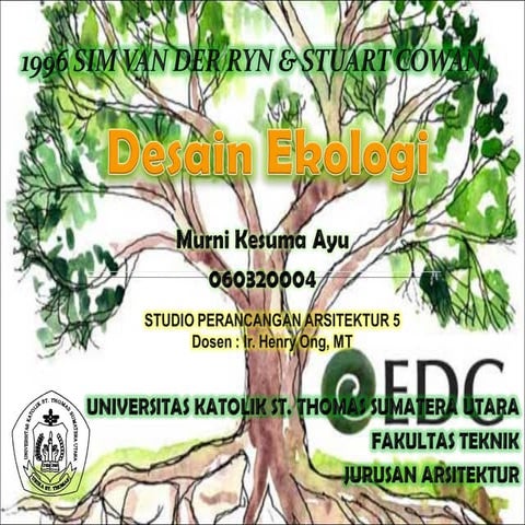 ECOLOGY DESAIN van der sim ryn dan cowan stuart | PPT