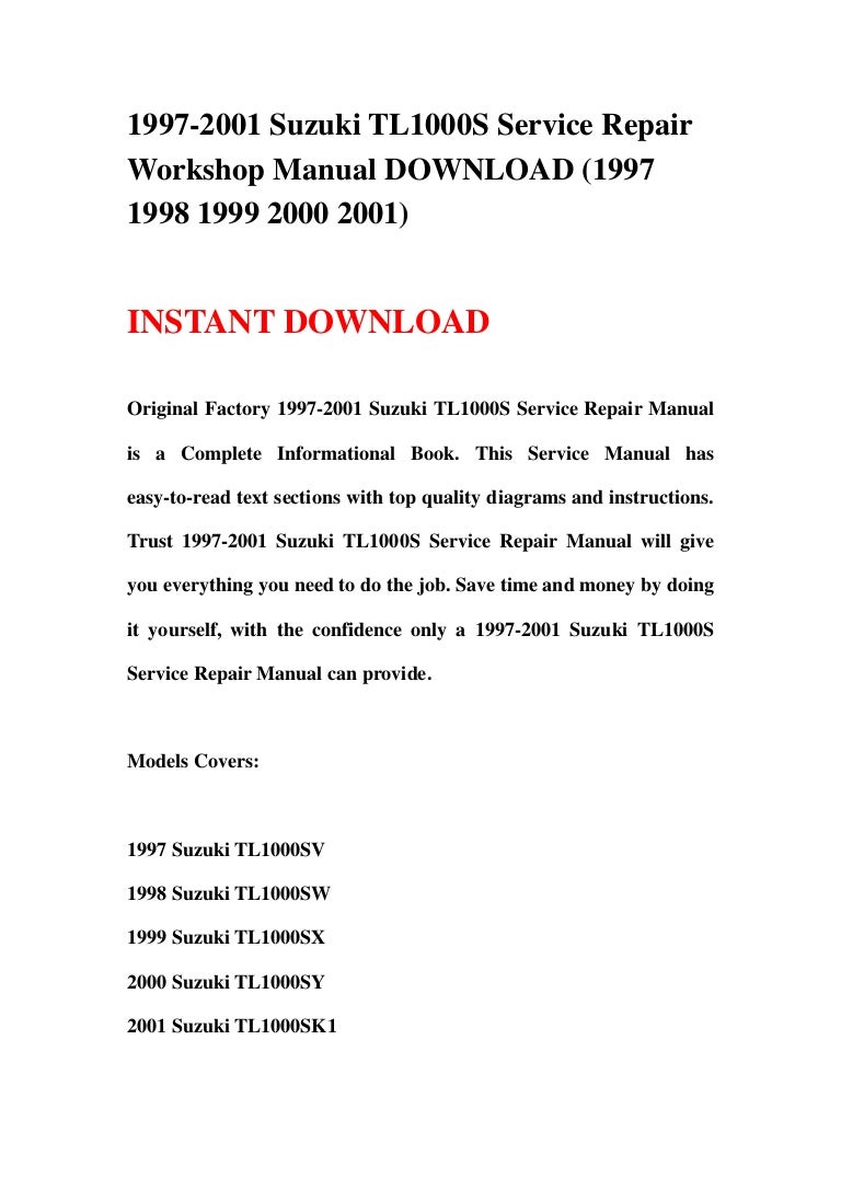 ... 1998 Nissan Frontier 2000 Nissan Frontier. 1997 2001 suzuki tl1000 s service  repair workshop manual download (19…