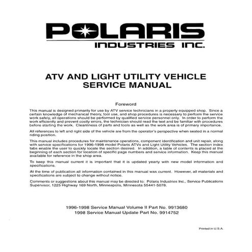 2016 POLARIS SPORTSMAN 570 SERVICE MANUAL PDF FREE DOWNLOAD visual data 6