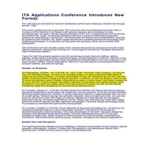 1998 Ita Conference Presentation