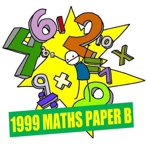 1999 mathematics paper b