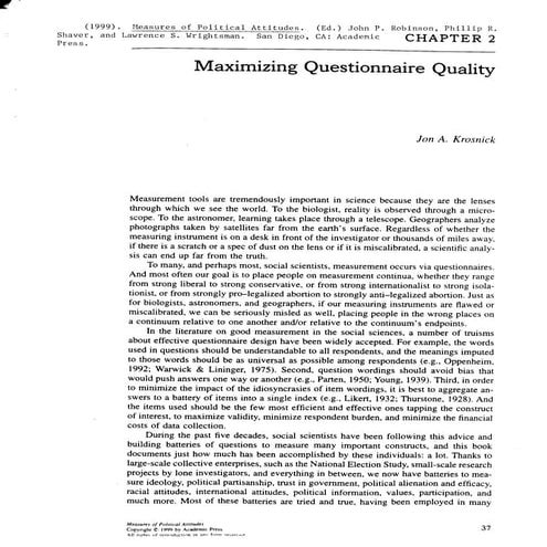1999 Maximizing questionnaire quality.pdf