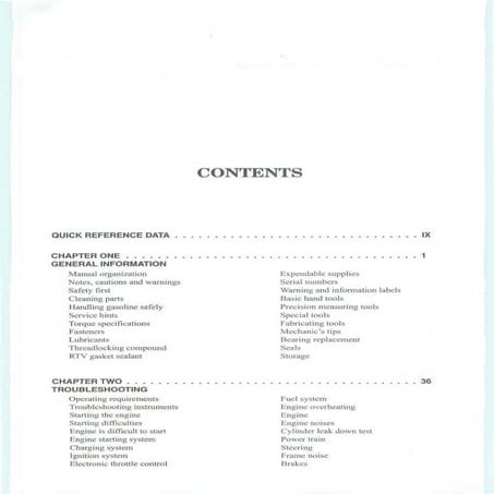 1999 POLARIS MAGNUM 500 SERVICE MANUAL PDF visual data 8