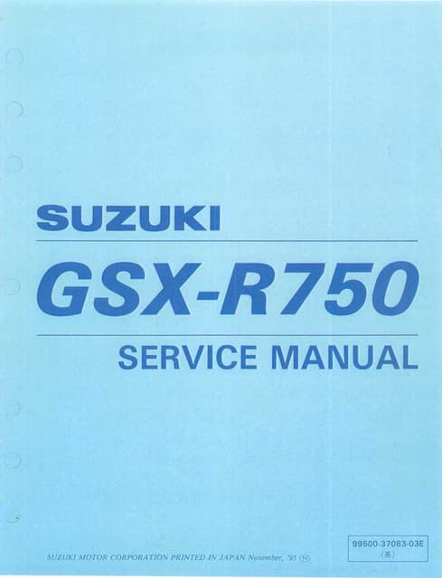 1999 Suzuki GSX-R750X SRAD Service Repair Manual.pdf