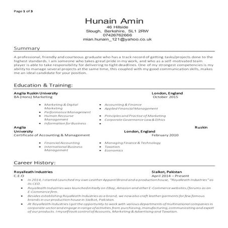 Resume (Updated)
