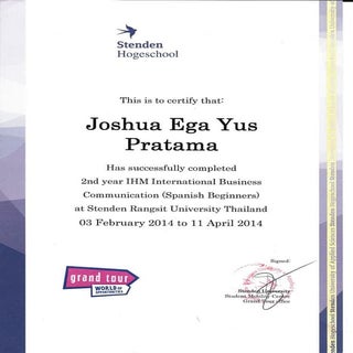 Grand Tour Certificate