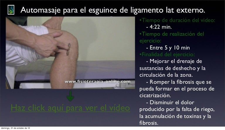 dolor en el ligamento externo de la rodilla