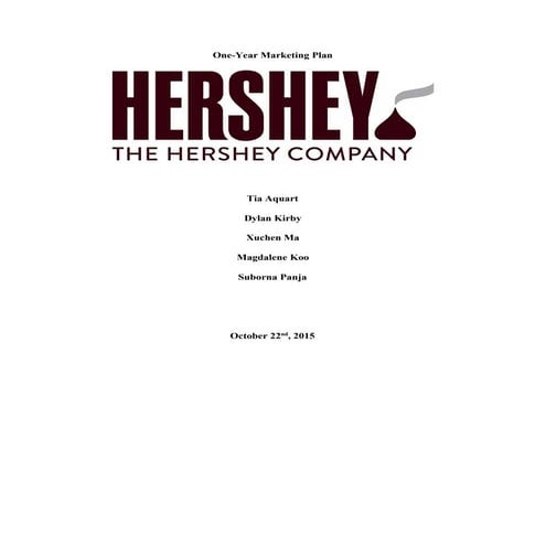 HersheysMarketingPlan