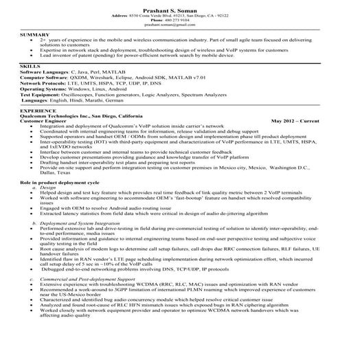 Prashant Soman resume