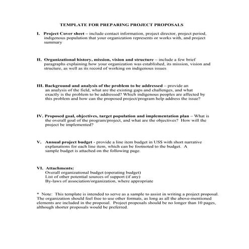Project proposal template | DOCX