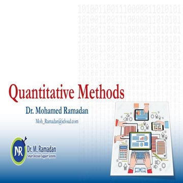 Quantitative Methods in Business - Lecture (2)