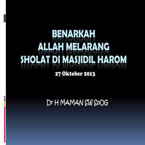 (19)benarkah allah melarang
