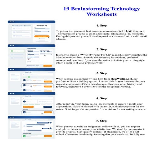 19 Brainstorming Technology Worksheets