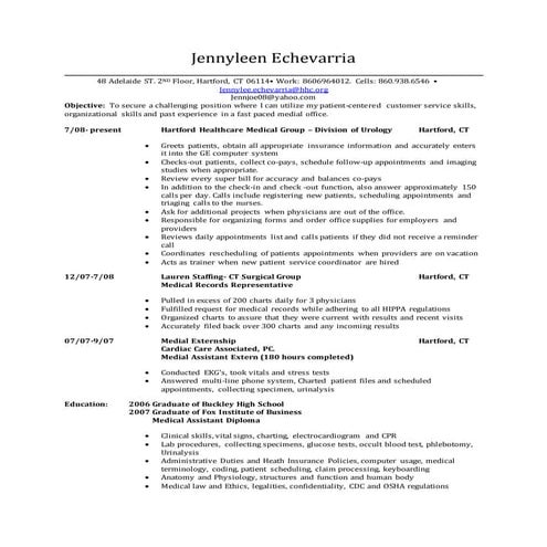 Med Resume | DOCX