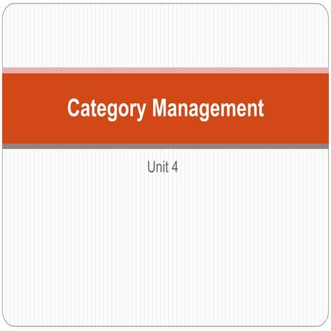 19 category management