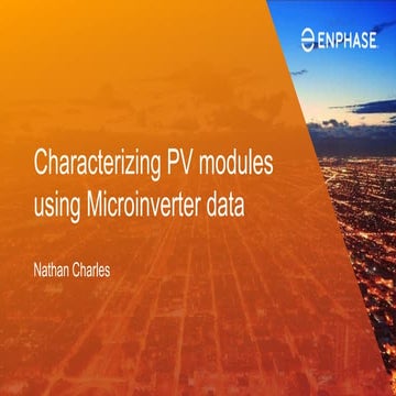 19 characterizing pv modules using microinverter data   final
