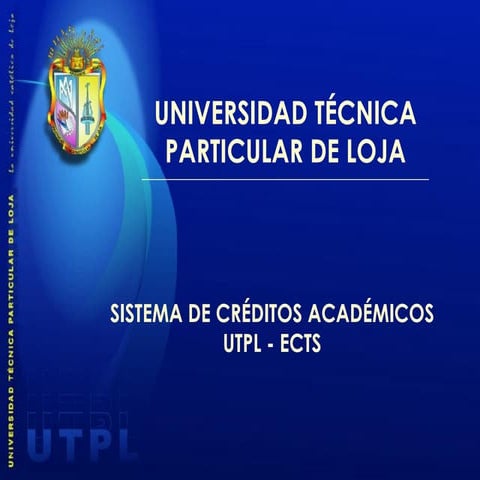 Orientaciones ECTS, modalidad a distancia UTPL | PPT