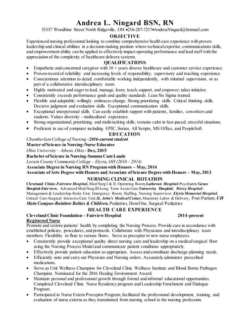 Andrea Ningard Bsn,rn presentations