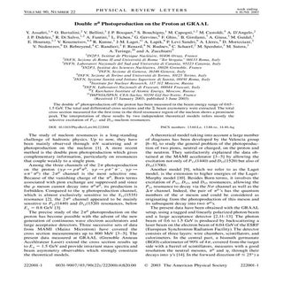 19 Double π0 Photoproduction on the...