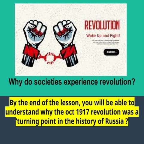 Why do societies experience revolution - French Revolution | PPTX
