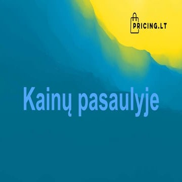 Eleonora Sakalauskaitė - TOP 3 e-kainodaros tendencijos