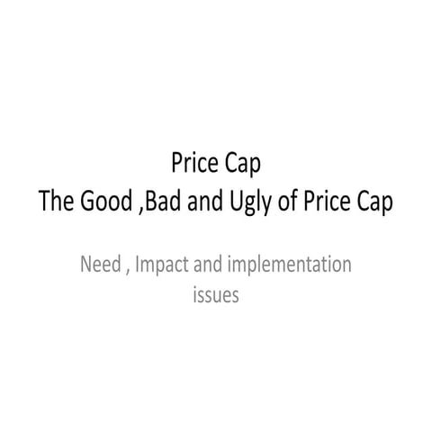 Price Cap vijay presenation