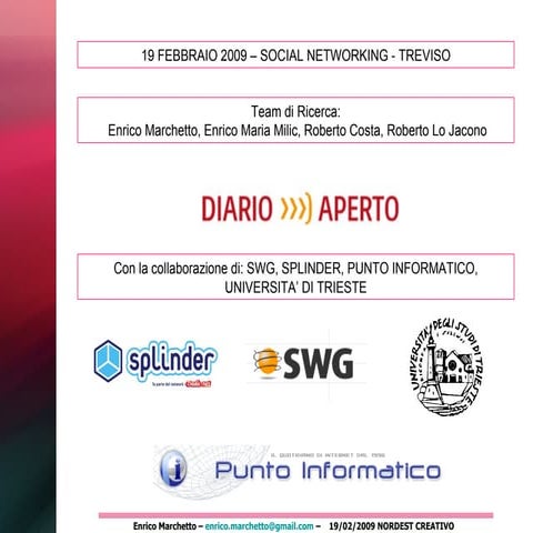 Presentazione Nordest Creativo 