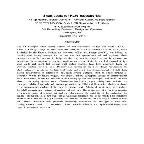 19 herold shaft seals for hlw repositories