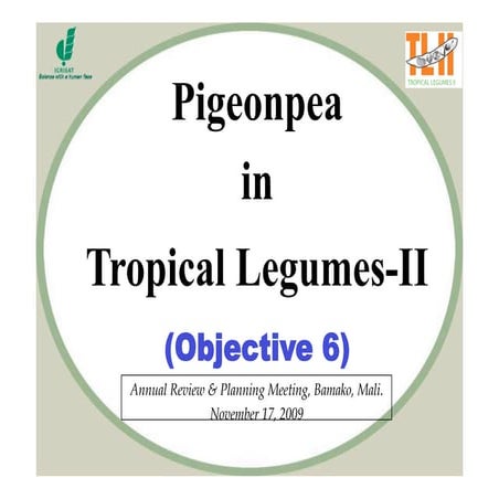 19  K B Saxena  Objective6 Pigeonpea