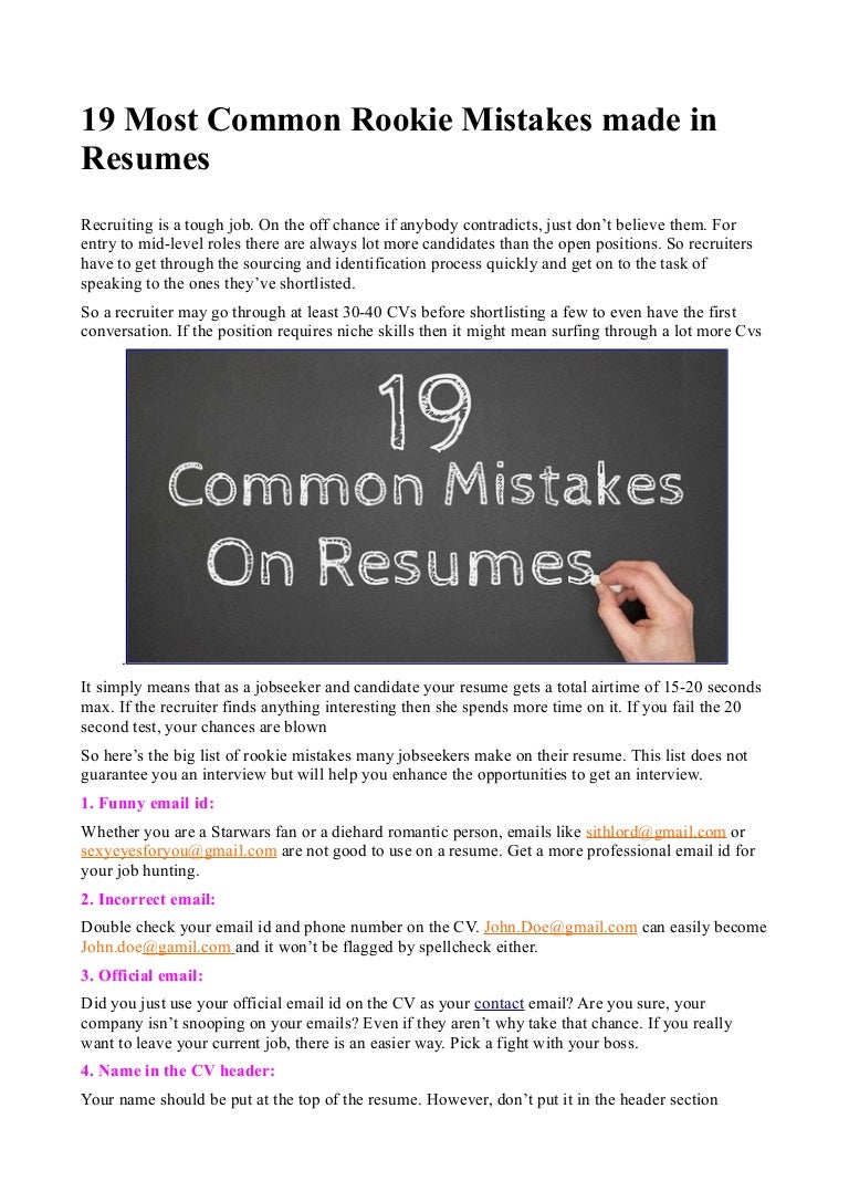 in resumes
