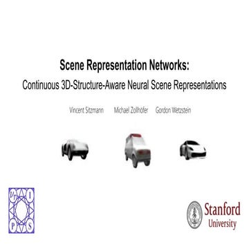 Scene Representation Networks: Continuous 3D-Structure-Aware Neural Scene Rep...