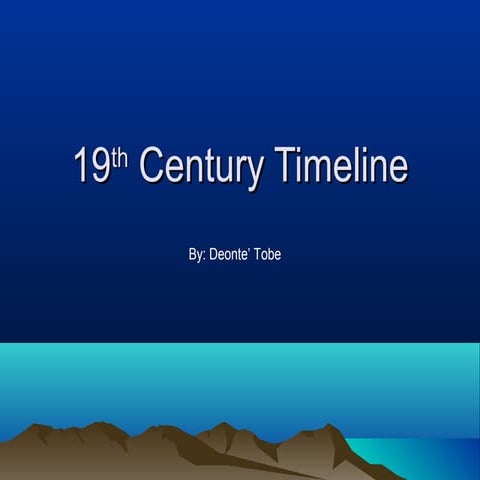 19th century timeline 2