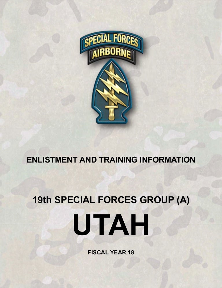 Special Forces Enlistment And Training Guide