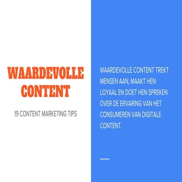 19 tips om je doelpubliek waardevolle content te bieden.