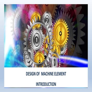 1 a. Introduction   design of machine element