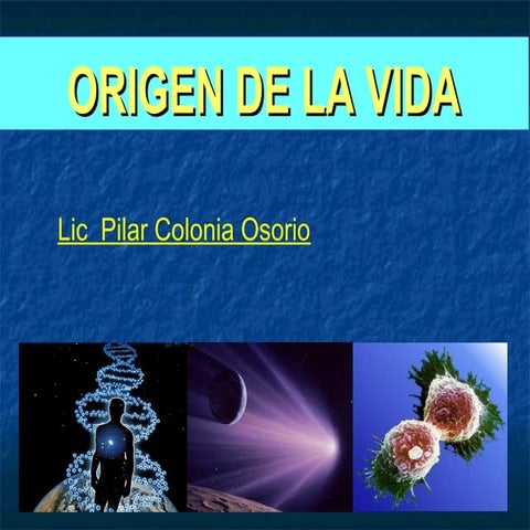 1parte del origen de la vida