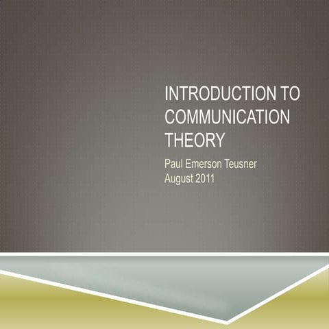 1 a   human communication